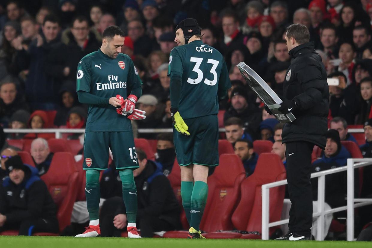 Stick or twist? Will Ospina or Cech start in goal on Sunday: David Price/Arsenal FC via Getty Images