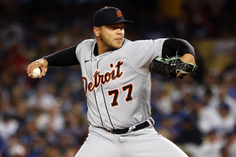 Tigers reliever Joe Jimenez has a strikeout rate of 11.9 batters per nine innings in 2022.