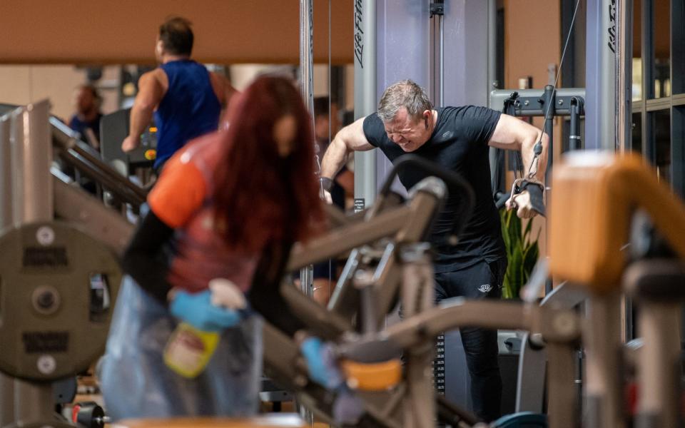 Gym members return to David Lloyd health club in Leicester 