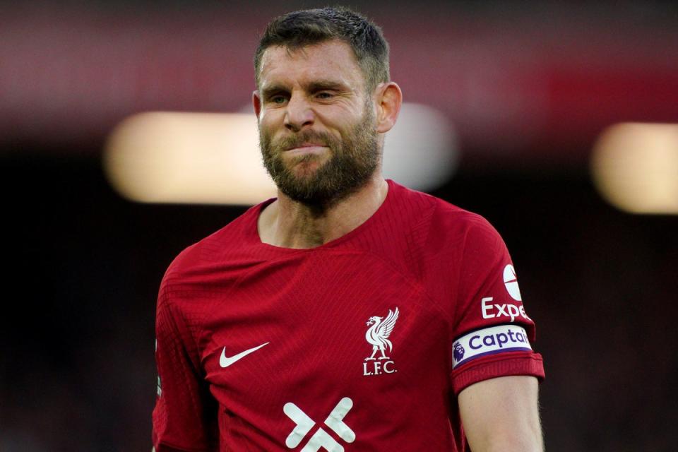 Liverpool’s James Milner admitted his side’s seventh-place Premier League position feels unusual (Peter Byrne/PA) (PA Wire)