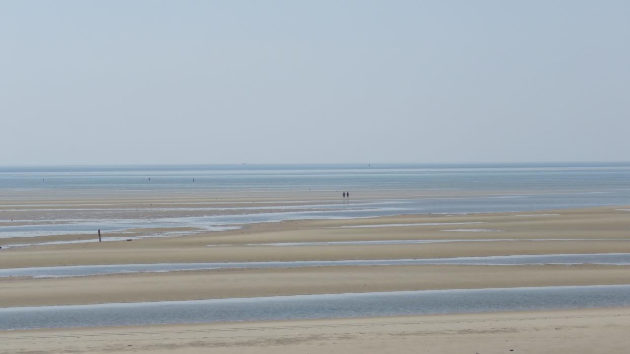 The magic low tide flats at First Encounter Beach in Eastham.