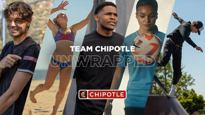 As members of Team Chipotle, Taylor Fritz, Sara Hughes, Anthony Edwards, Sophia Smith, and Jagger Eaton will have their favorite orders featured on the Chipotle app and Chipotle.com as limited-edition menu items.