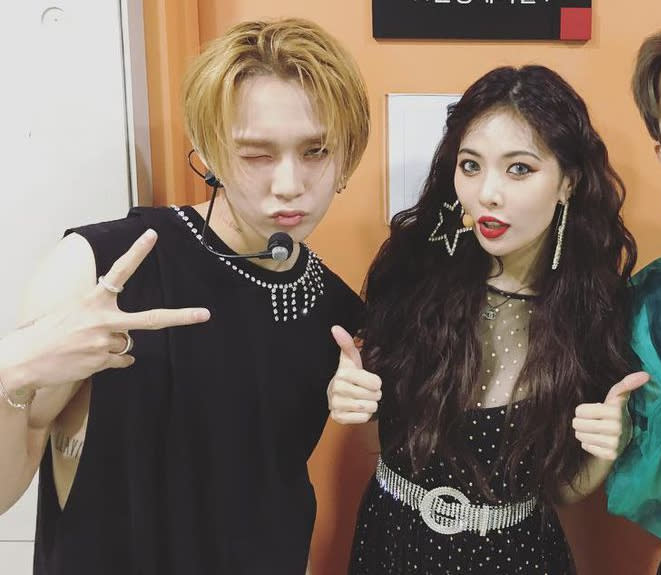 K-pop singers E’Dawn (left) and HyunA. (PHOTO: Instagram)