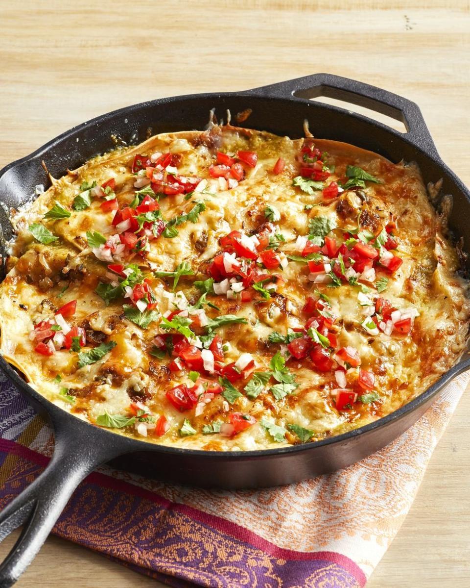 Green Chile Enchilada Casserole