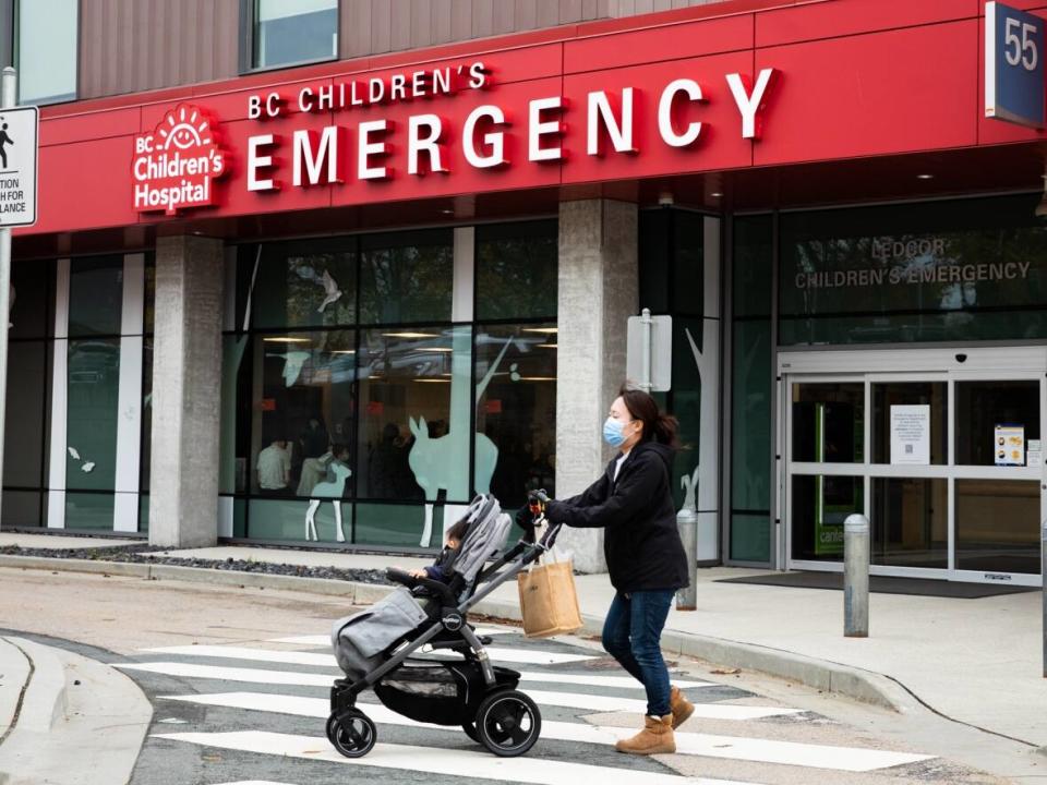 B.C. Children’s Hospital has activated its emergency overflow as it grapples with a surge in respiratory illness.   (Justine Boulin/CBC - image credit)