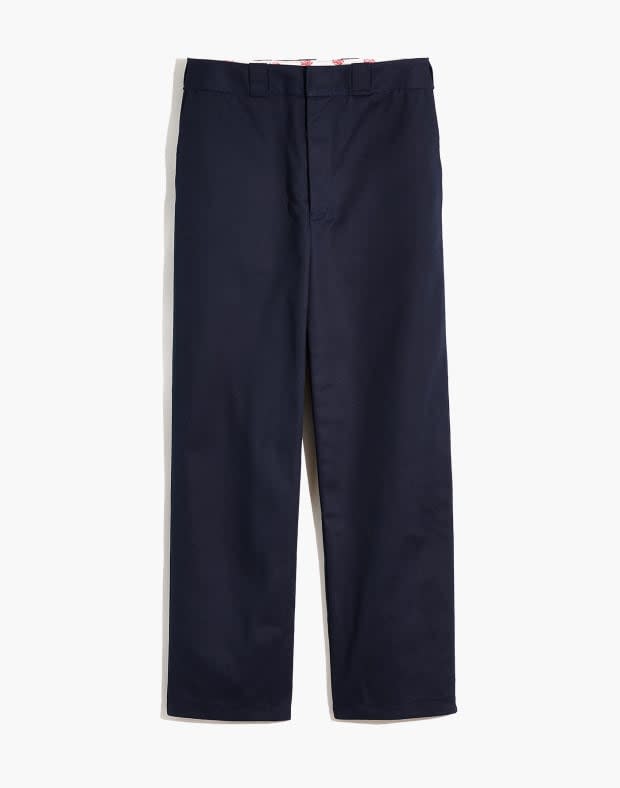 <p>Madewell x Dickies® Twill Pants, $78, <a href="https://rstyle.me/+p2nfngmwflLW8FJaY6nRGA" rel="nofollow noopener" target="_blank" data-ylk="slk:available here;elm:context_link;itc:0;sec:content-canvas" class="link ">available here</a>.</p>