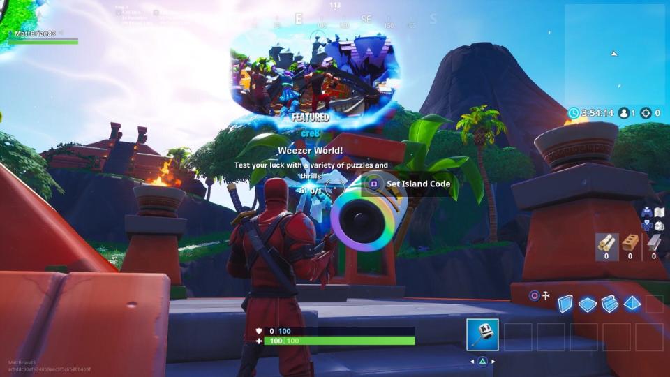 Weezer's latest stab at relevance is an island in Fortnite that features songsfrom their new record, The Black Album