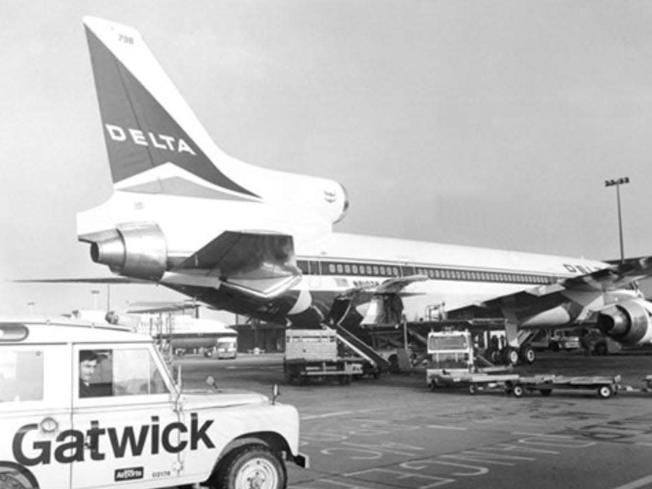 Delta Lockheed L-1011 TriStar at London Gatwick