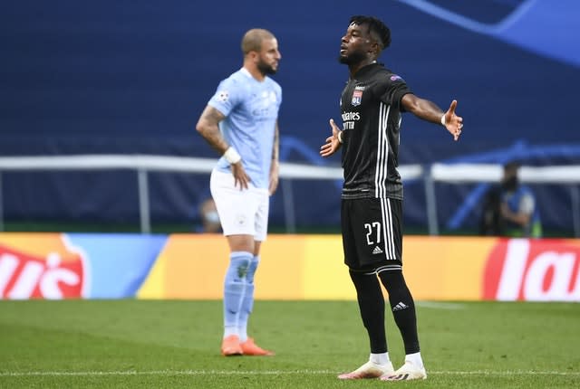 Maxwel Cornet celebrates his goal 