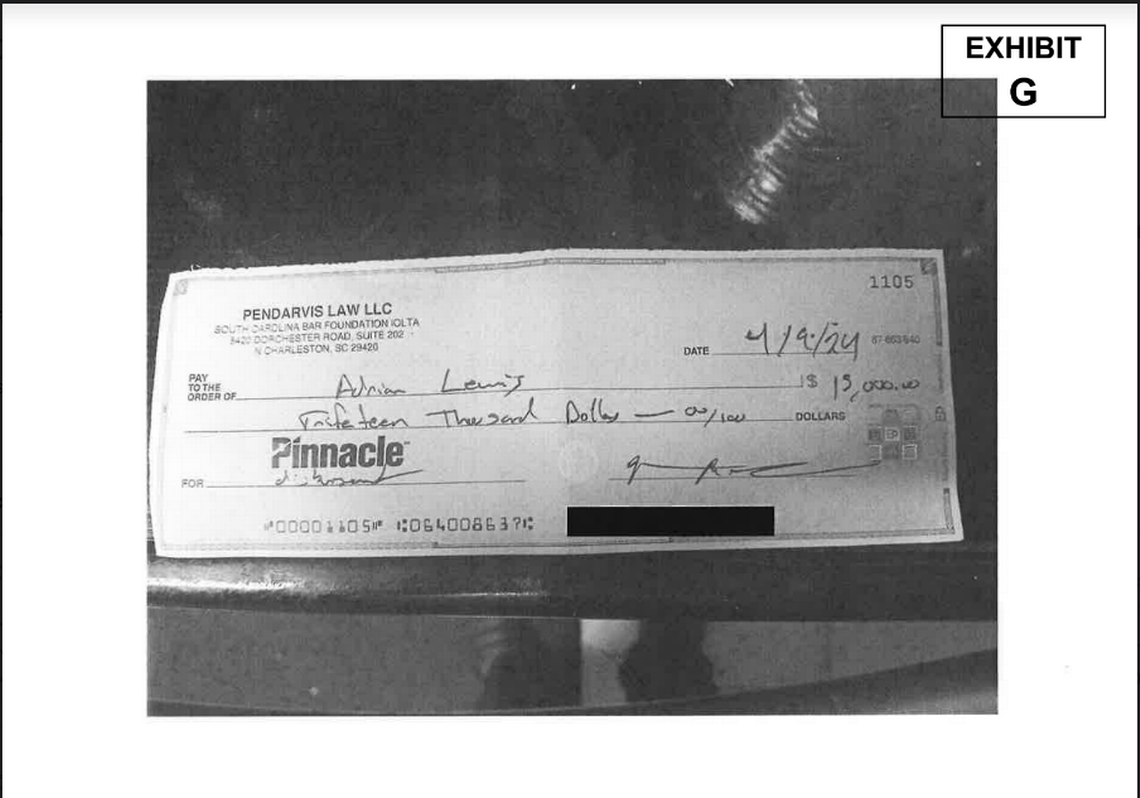 A lawsuit filed by the Bland Richter law firm accuses state representative Marvin Pendarvis of using other client funds drawn from his trust account to pay off client Adrian Lewis. Bland Richter LLP