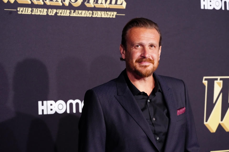 Jason Segel, here at the Winning Time premiere in March 2022, talks about why he left Los Angeles.