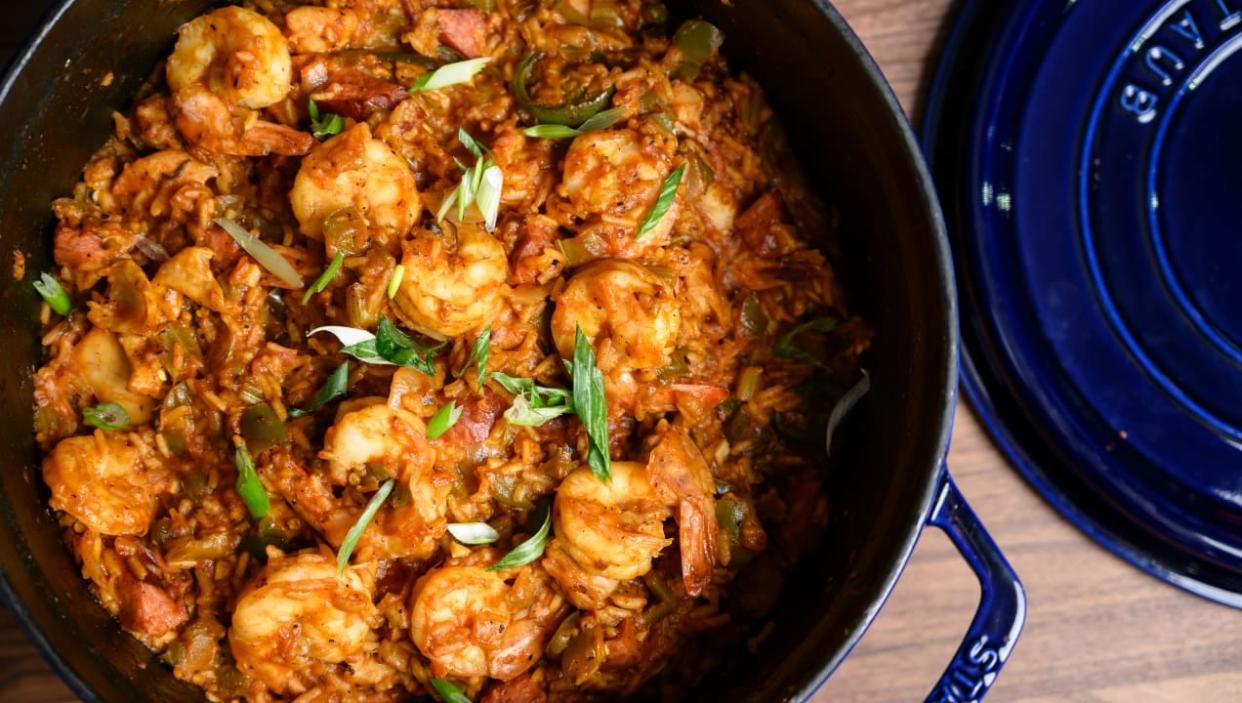 How to make Cajun-style jambalaya in a Dutch oven