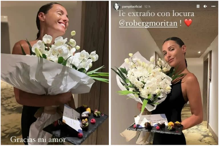 Pampita compartió el romántico regalo que le hizo García Mortián (Foto: Instagram @pampitaoficial)