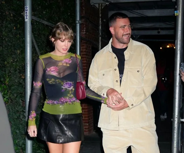 Taylor Swift and Travis Kelce pictured in New York in October