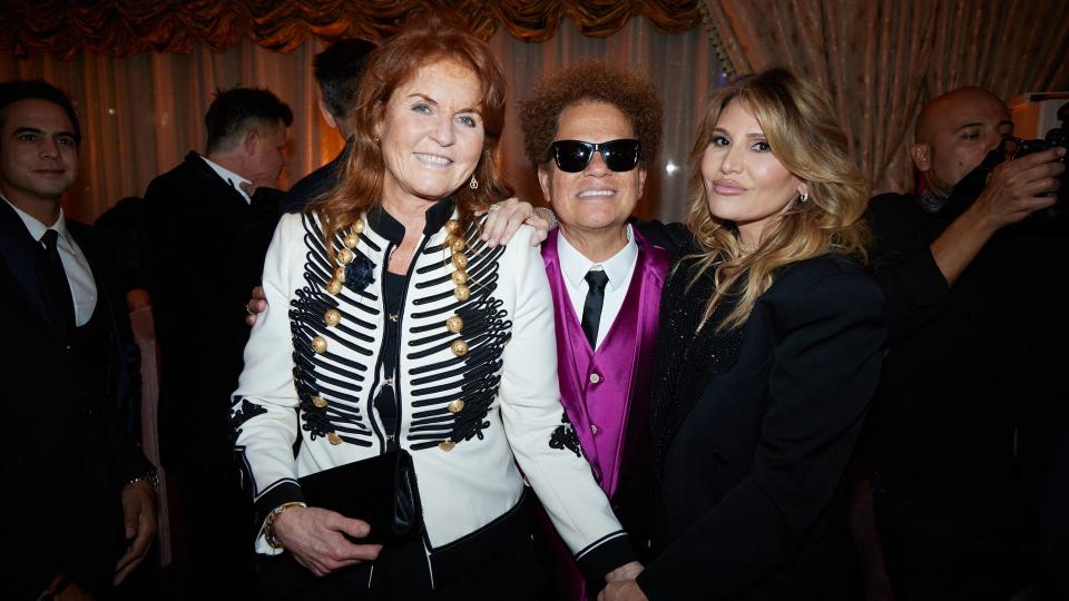 Sarah Ferguson, Romero Britto, Loren Ridinger in Miami