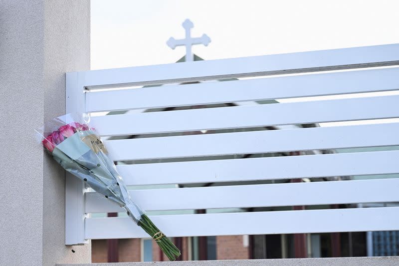 Aftermath of a knife attack at the Assyrian Christ The Good Shepherd Church, in Sydney