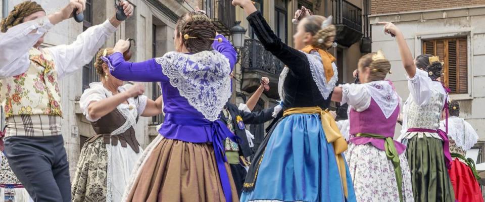 Fallas Balls Al Carrer, Valencia, Spain