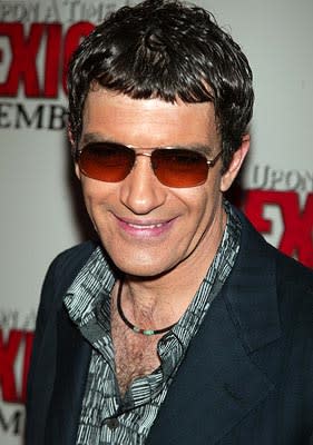 Antonio Banderas at the New York premiere of Columbia's Once Upon a Time in Mexico