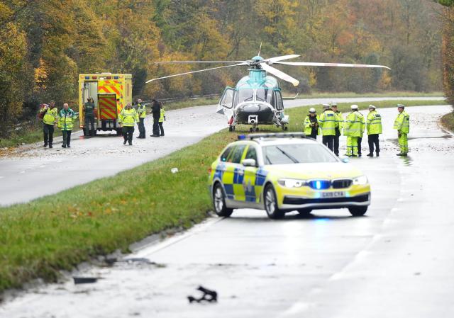 A24 reopens in West Sussex after casualty airlifted to hospital