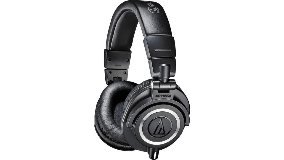 Audio-Technica ATH-M50x BK Professional Monitor Headphones, Black. (Photo: Amazon SG)