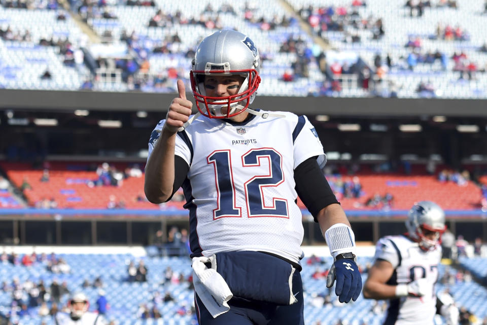 New England Patriots quarterback Tom Brady was smiling pregame, but not during a sideline argument with offensive coordinator Josh McDaniels. (AP)