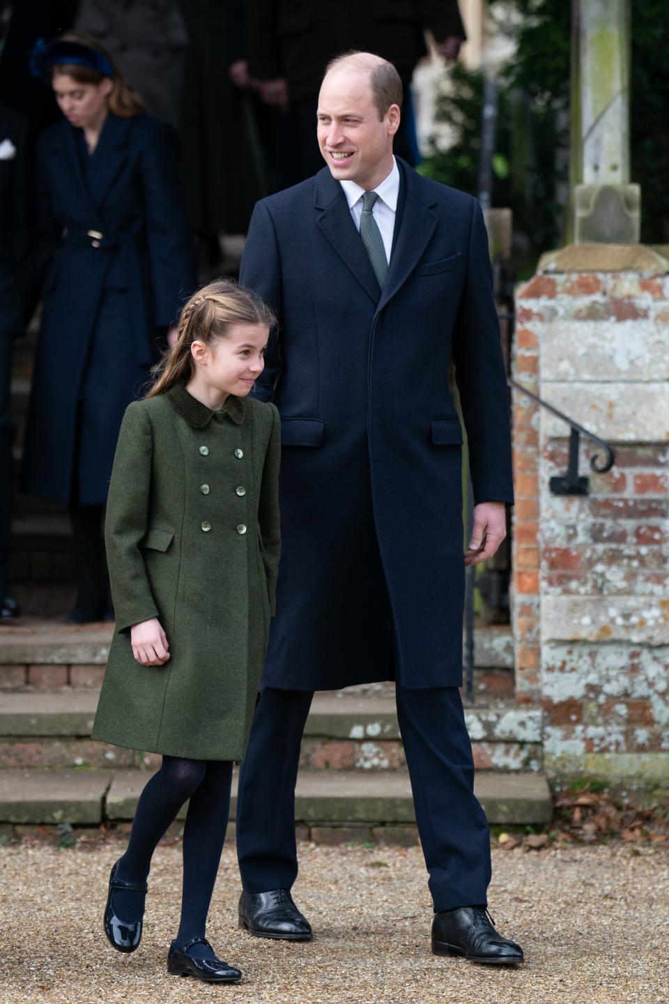 Princess Charlotte and Prince William (Joe Giddens/PA Wire)
