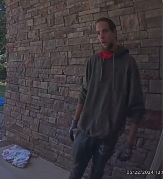 Meadows on security camera (Troutman Police)