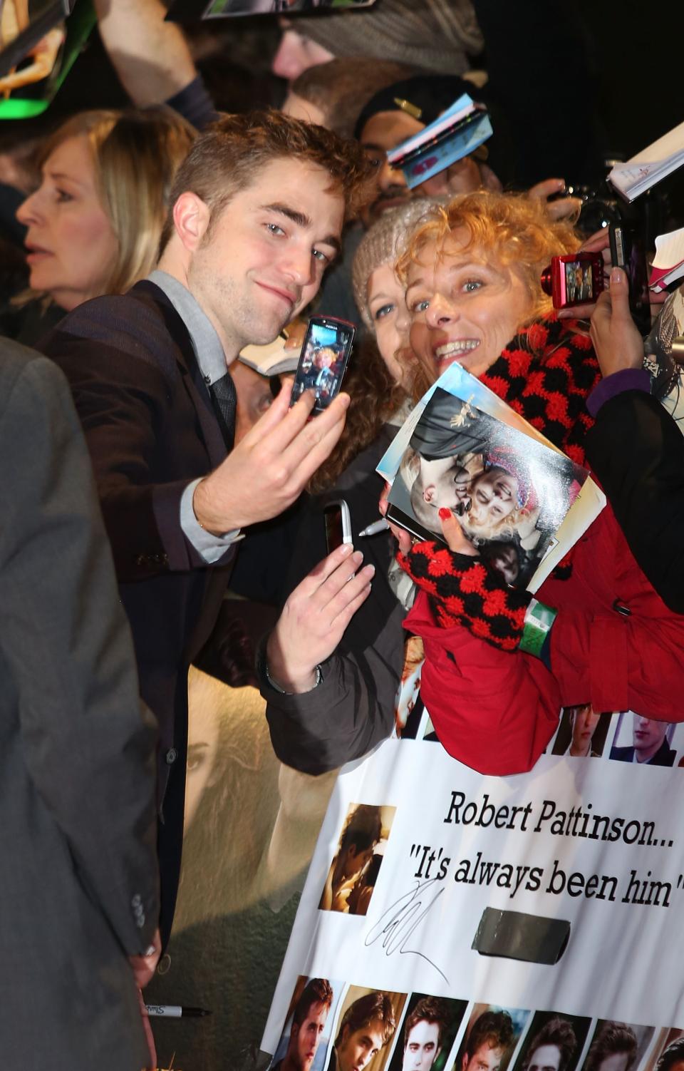 LONDON, ENGLAND - NOVEMBER 14: Robert Pattinson attends the UK Premiere of 'The Twilight Saga: Breaking Dawn - Part 2' at Odeon Leicester Square on November 14, 2012 in London, England. (Photo by Tim Whitby/Getty Images)