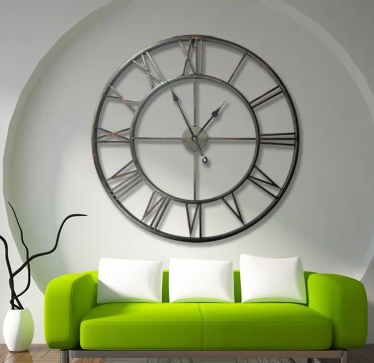 The oversized wall clock