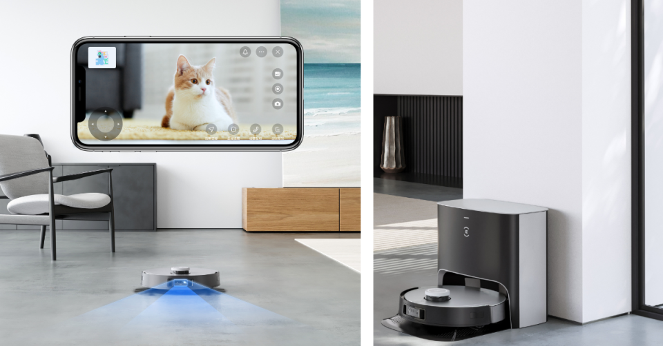 Ecovacs products in living room