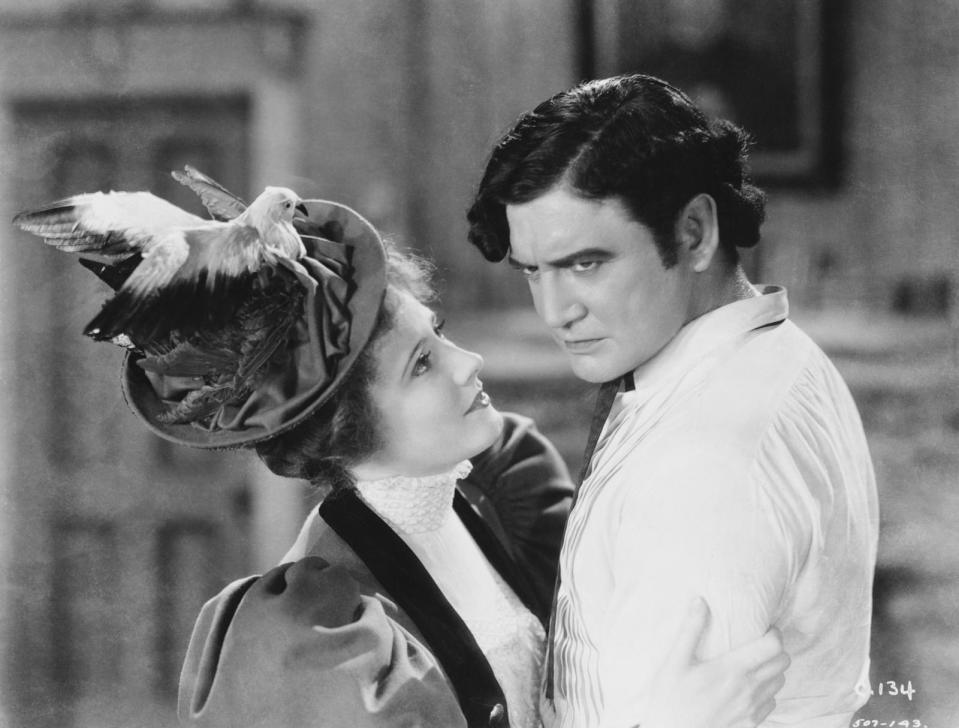 PHOTO: Irene Dunne as Sabra Cravat and Richard Dix as Yancey Cravat in the 1931 version of the film Cimarron.  (John Springer Collection/Corbis via Getty Images)