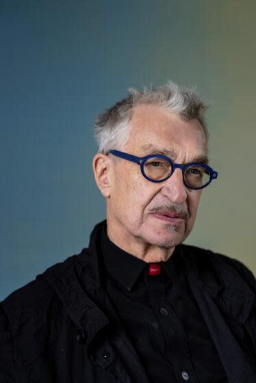 Toronto, Ont - September 08: Director Wim Wenders from the film, "Perfect Days," photographed in the Los Angeles Times photo studio at RBC House, during the Toronto International Film Festival, in Toronto, Ont, Canada, Friday, Sept. 8, 2023. (Jay L. Clendenin / Los Angeles Times)