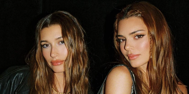 Kendall Jenner and Hailey Bieber Have a Twinning Hair Moment Post