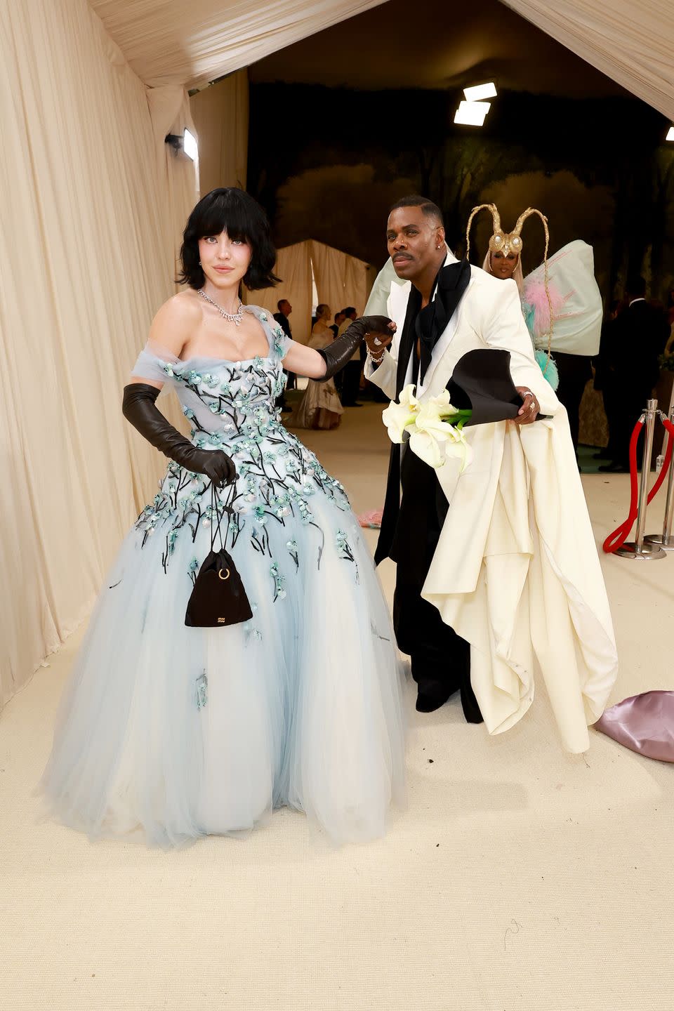 sydney sweeney and colman domingo hold hands while taking a photo together at the met gala 2024