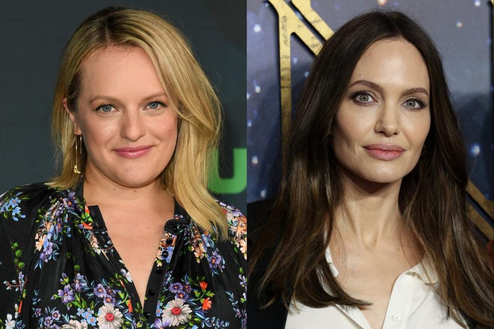 Elisabeth Moss and Angelina Jolie (Getty)