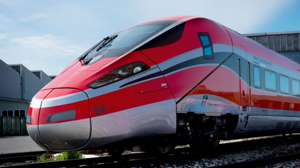 Italy's Red Arrow or Frecciarossa trains can hit speeds of 400 kph. - Alessandro Rota/Getty Images