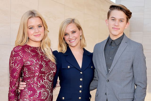 Stefanie Keenan/Getty Ava Elizabeth Phillippe, honoree Reese Witherspoon, and Deacon Reese Phillippe attend The Hollywood Reporter's Power 100 Women in Entertainment at Milk Studios on December 11, 2019 in Hollywood, California.