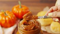 <p>Our pantry just feels <em>so</em> empty without a stash of pumpkin butter. Make it once and you'll be putting it on your toast, <a href="https://www.delish.com/cooking/recipe-ideas/recipes/a51472/best-homemade-waffle-recipe/" rel="nofollow noopener" target="_blank" data-ylk="slk:waffles;elm:context_link;itc:0;sec:content-canvas" class="link ">waffles</a>, and <a href="https://www.delish.com/cooking/menus/recipes/a50760/perfect-pancakes-recipe/" rel="nofollow noopener" target="_blank" data-ylk="slk:pancakes;elm:context_link;itc:0;sec:content-canvas" class="link ">pancakes</a> all fall long.<br><br>Get the <strong><a href="https://www.delish.com/cooking/recipe-ideas/recipes/a55481/slow-cooker-pumpkin-butter-recipe/" rel="nofollow noopener" target="_blank" data-ylk="slk:Slow Cooker Pumpkin Butter recipe;elm:context_link;itc:0;sec:content-canvas" class="link ">Slow Cooker Pumpkin Butter recipe</a></strong>.</p>