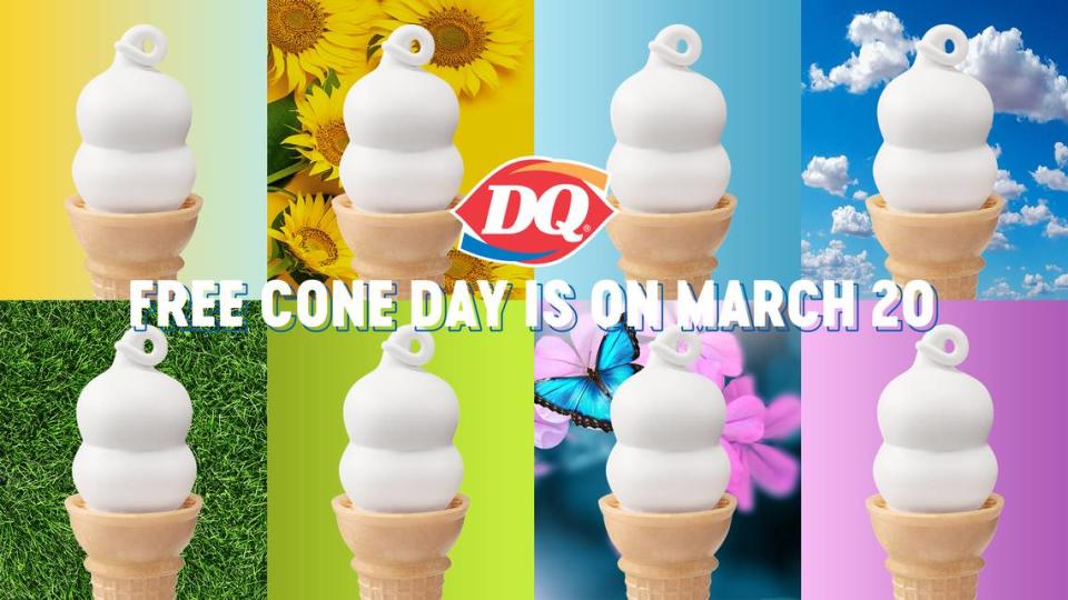 Customers who visit Dairy Queen on the first day of spring will receive a free small vanilla cone on March 20. Here’s what to know.