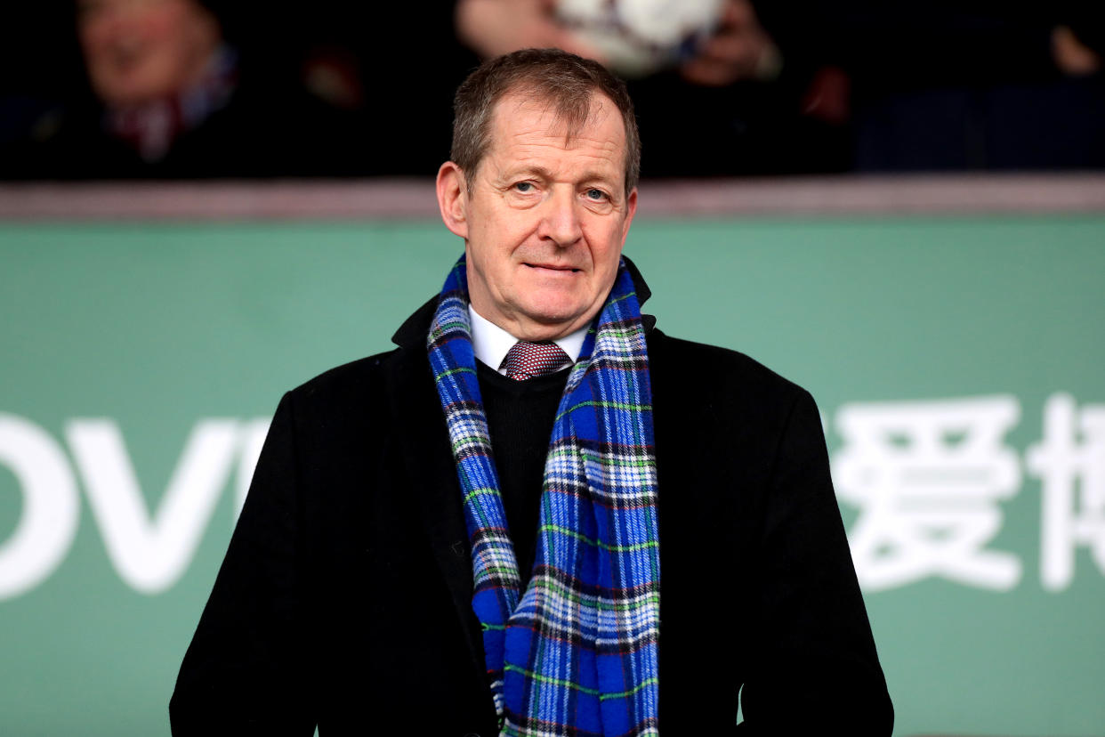Alastair Campbell showed off his bagpipe skills. (Photo by  Mike Egerton/EMPICS/PA Images via Getty Images)