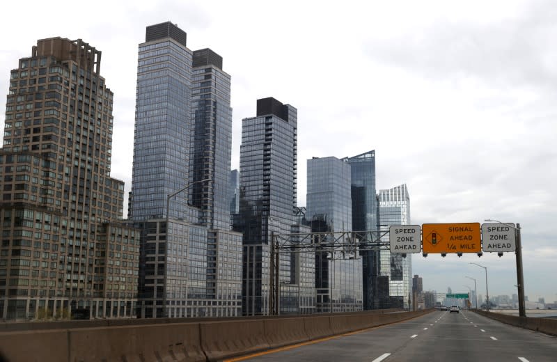 Henry Hudson Parkway is seen during morning rush hour on Manhattan's West side during outbreak of coronavirus disease (COVID-19) in New York