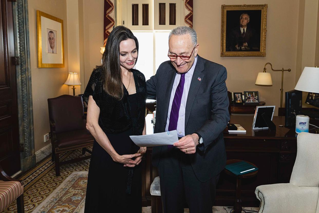 Angelina Jolie Meets With Lawmakers on Capitol Hill