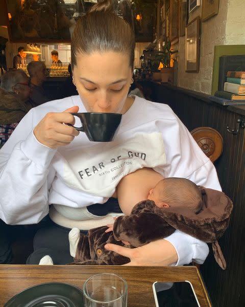 <p>Since <a href="https://www.cosmopolitan.com/uk/body/a31276632/ashley-graham-shares-picture-herself-giving-birth/" rel="nofollow noopener" target="_blank" data-ylk="slk:giving birth;elm:context_link;itc:0;sec:content-canvas" class="link ">giving birth</a> to her son Isaac in January, model Ashley Graham has continued to embrace the body positivity campaign she advocated during her pregnancy by sharing intimate, empowering pictures of giving birth - and of <a href="https://www.cosmopolitan.com/uk/body/a31068888/ashley-graham-breastfeeding-picture/" rel="nofollow noopener" target="_blank" data-ylk="slk:breastfeeding;elm:context_link;itc:0;sec:content-canvas" class="link ">breastfeeding</a>, like <a href="https://www.cosmopolitan.com/uk/entertainment/a30775321/ashley-graham-breastfeeding-picture-baby-name/" rel="nofollow noopener" target="_blank" data-ylk="slk:this one.;elm:context_link;itc:0;sec:content-canvas" class="link ">this one.</a></p><p><a href="https://www.instagram.com/p/B8hjVB0AFZD/" rel="nofollow noopener" target="_blank" data-ylk="slk:See the original post on Instagram;elm:context_link;itc:0;sec:content-canvas" class="link ">See the original post on Instagram</a></p>