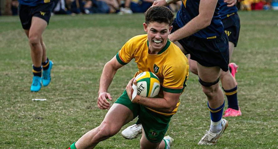 Seen here, schoolboy rugby star Joey Walsh.