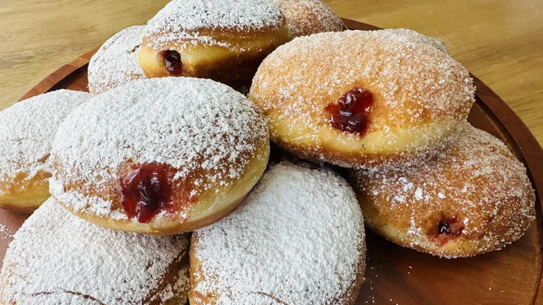 Raspberry-Filled Polish Paczki (Doughnuts)