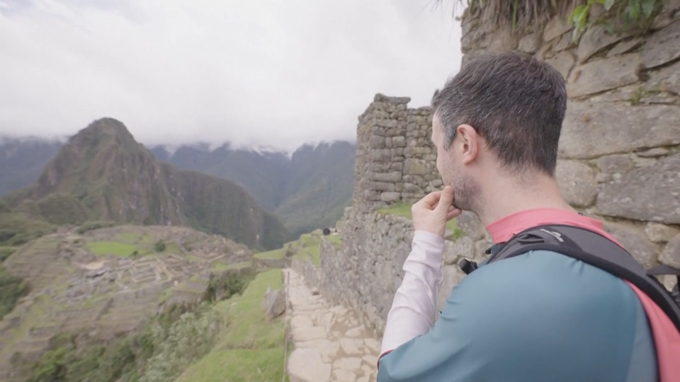 A still image of Machu Picchu grabbed from video taken during Jamie McDonald's trip.