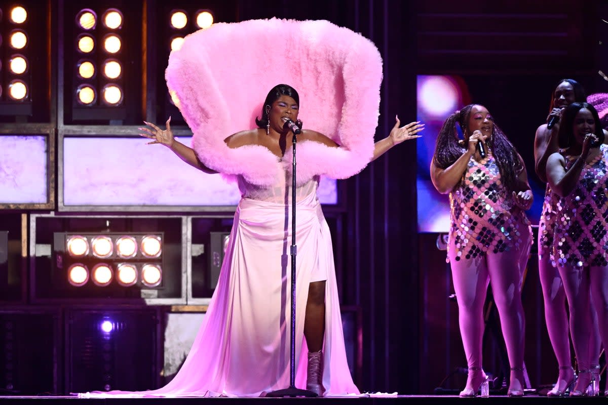 US star Lizzo failed to win a single award despite flying in especially to perform (Getty Images)