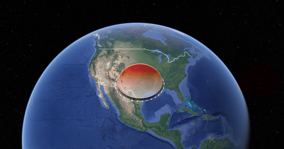 National Weather Service: 'Heat dome' expected to build over Southern Plains this week.