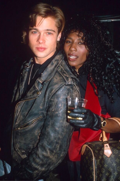 <p>In the late 80s, Pitt had a four year on-and-off relationship with “Toy Boy” singer, Sinitta. The pair called it quits and while the actor went on to make a name of his own in Hollywood, Sinitta went on to star in the U.K. version of “X-Factor” alongside ex-boyfriend, Simon Cowell.<br><em>(Image via Twitter)</em> </p>