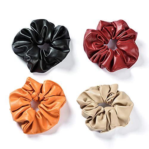 10) Leather Scrunchies